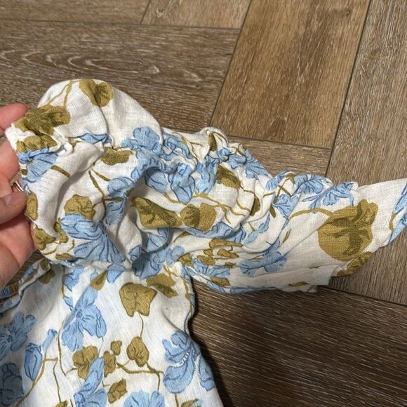 Joie Linen Puff Sleeve Top - Picture 3 of 4